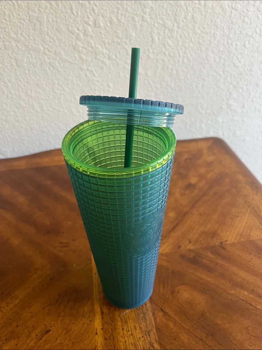 Starbucks Blue-Green Studded Reusable Tumbler with Straw